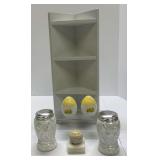 Miscellaneous Shakers and Corner Shelf