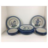 MA Hadley Pottery Plates