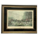 Large Framed Print Titled The Meet at Blagdon