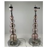 Pair of Crystal Table Lamps
