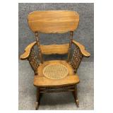 Antique American Oak Rocking Chair