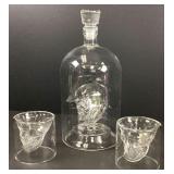 Floating Skull Liquor Decanter Set