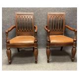 Pair of Mahogany Arm Chairs