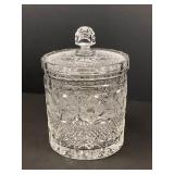 Crystal German Biscuit Jar