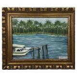 Signed Framed Oil Painting on Canvas