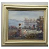 Signed Framed Oil Painting on Canvas