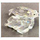 Swarovski Crystal Seal Cow and Pup