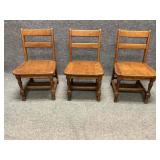 Three Vintage Childrenï¿½s Chairs