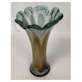 Murano Style Caramel Art Vase