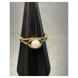 9 KT Vintage Pearl Ring