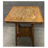 Antique Square Oak Center Table