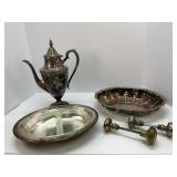Assorted Silver Plate Items