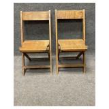 Pair of Vintage Folding Chairs
