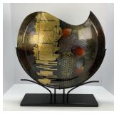 Decorative Fused Art Glass Sculpture