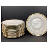 Fourteen Dessert Plates