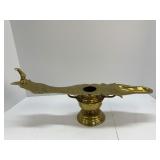 Inscribed Brass Ritual Oil Lamp
