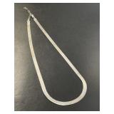 Sterling Herringbone Necklace