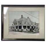 Framed Photograph of an Old Home