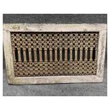 Antique Framed Metal Grate