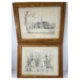 Two Framed Charles Overly Prints