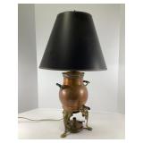 Copper and Brass Samovar Lamp