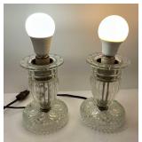 Two Vintage Boudoir or Table Lamps
