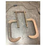 Pair of Large C Clamps