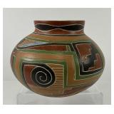 Vintage Polychrome Clifton Pottery Indian Vessel