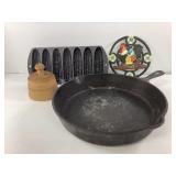 Corn on the Cob Pan, Fry Pan, Trivet, Butter Press
