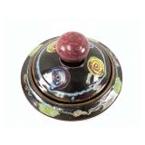 Artistic Ceramic Bowl with Lid