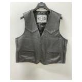 Black Leather Vest