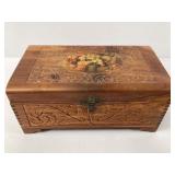 Carved Wood Jewelry Box