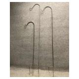 Three Single Hook Shepherd Hooks