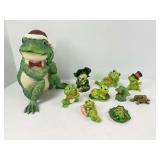 Ten Pieces of Frog Decor