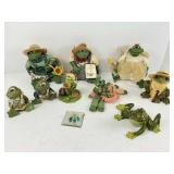 Ten Pieces of Frog Decor
