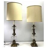 Pair of Vintage Chandelier Style Table Lamps