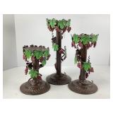 Set of Metal Candle Holders