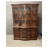 Vintage Drexel Breakfront Style China Cabinet