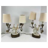 Vintage Colonial-Style Figural Table Lamps