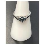 14 KT WG Blue Tourmaline Ring