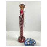 Glass Madonna and Ornament