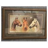 Famous Race Horse Print by SL Crawford
