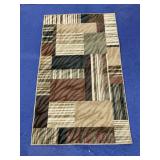 Small Multi Colored Contemporary Area Rug