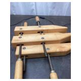 Pair of Wooden Screw Clamps