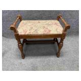Antique Upholstered Stool