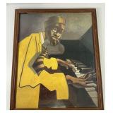 Framed Piano Man Art Print