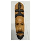 Hand Crafted African Wood Wall Mask