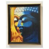 Buddha Oil on Canvas by Nirmala Raja 2012