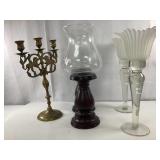 Brass Candelabra, Hurricane Lamps, Tulip Lamps