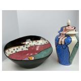 Decorative Bowl and Ginger Jar